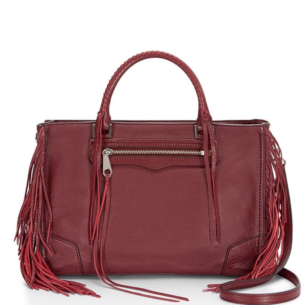 REBECCA MINKOFF Regan Leather Satchel Tote
